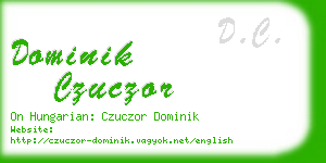 dominik czuczor business card